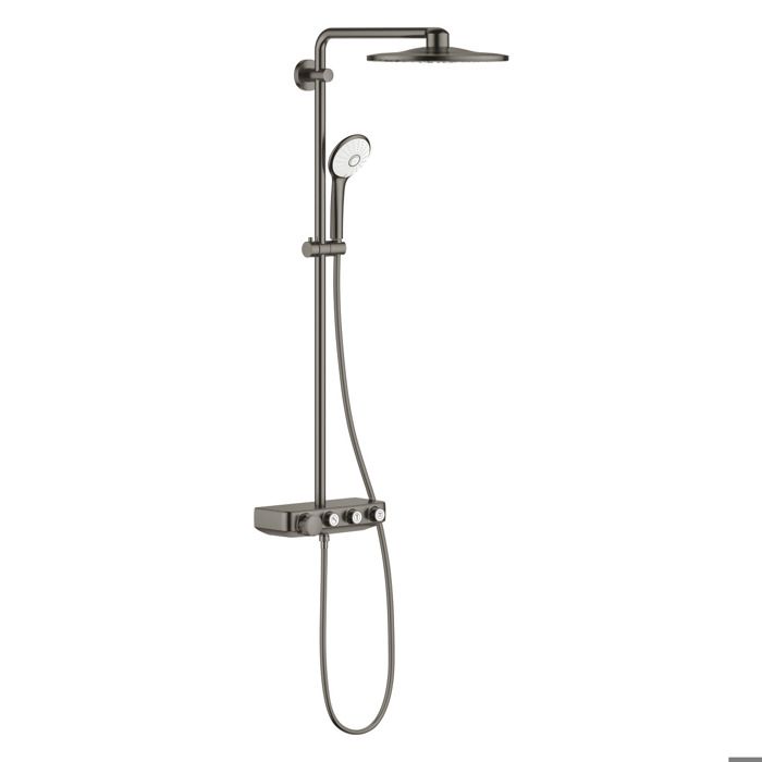 Grohe Euphoria SmartControl Colonne de douche rond duo Hard graphite brossé