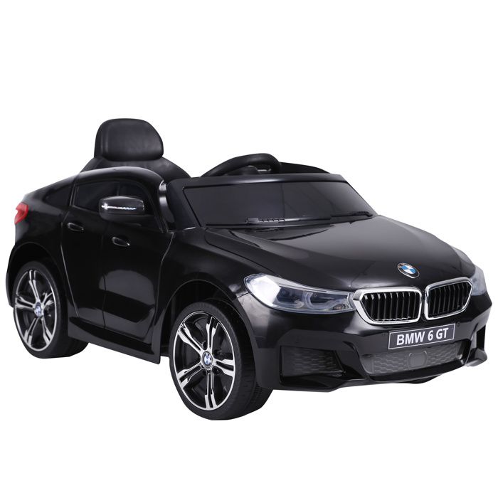 Voiture électrique - HOMCOM - enfant 6 V 3 km/h effets sonores lumineux télécommande - PP - BMW 6 GT - noir