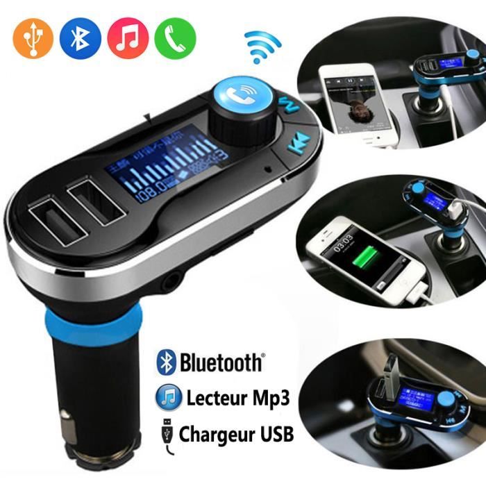 Kit Main Libre Voiture Connexion Bluetooth et Chargeur Dual USB Smartphone  - Achat / Vente kit bluetooth téléphone Kit Main Libre Voiture Conn -  Cdiscount