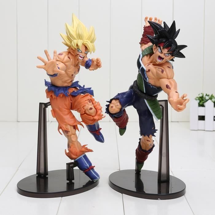 2 Pièce Banpresto Scultures Big Dragon Ball Z Resurrection Of 22cm Dragonball Z Styling Dieu Super Saiyan Son Goku Bardock Figurines
