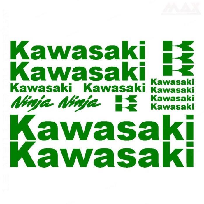 17 stickers KAWASAKI VERT BOUTEILLE sticker Z 750 800 900 650 ZXR