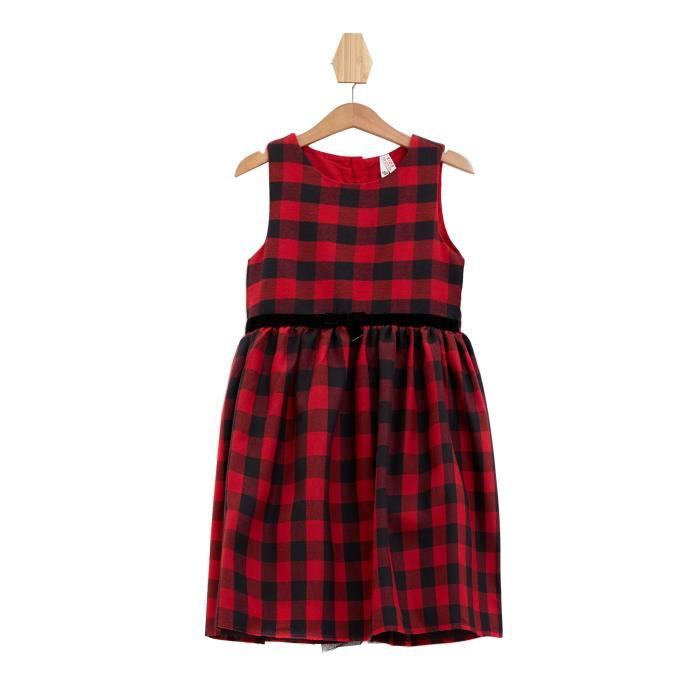Defacto Fille Robe Rouge Chic De Soiree Pour Noel Et Fete Rouge Achat Vente Robe Bientot Le Black Friday Cdiscount
