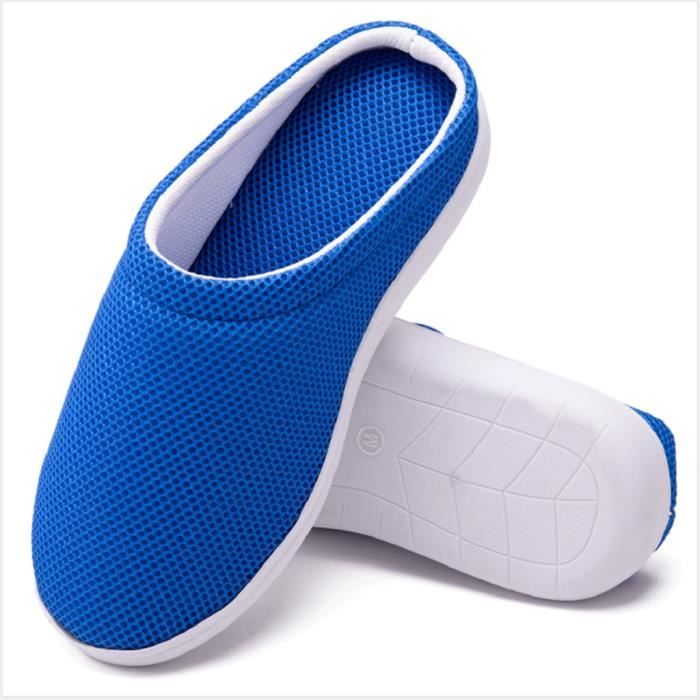 Chaussons Homme Hiver ONCAI - Toison Peluche, Semelle Mémoire De Forme - Antidérapant, Chauds Et Confortables