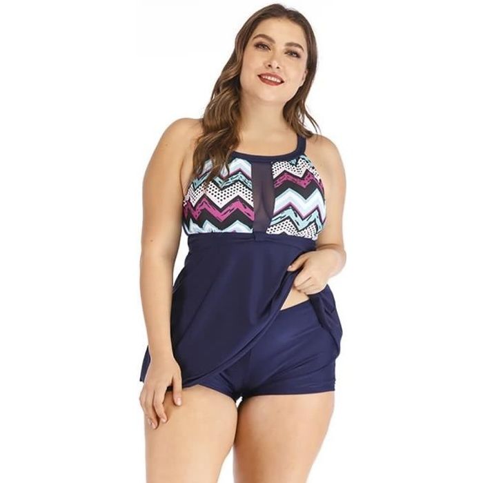 Maillot de bain jupette grande taille pas cher discount