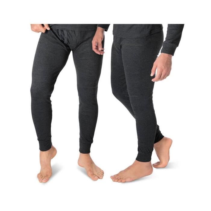 Pantalon Thermique - Homme - Doublure Polaire - Pantalon Long sous-Vêtement  - 3XL - Anthracite Anthracite - Cdiscount Prêt-à-Porter