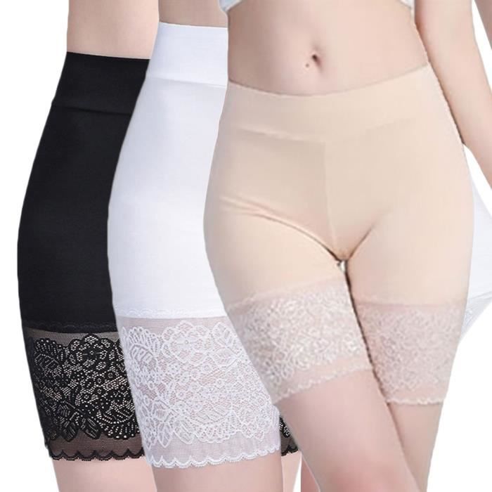 Shorty Femme Extensible sans Couture Boxer de Yoga Shorty Sécurité  Elastique Slip Boxer sous-Vêtements pour Robe Jupe,Pack-D Pack-d -  Cdiscount Prêt-à-Porter