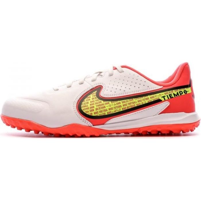 Chaussures de foot Blanc Rouge Enfant Nike Tiempo Legend 9 Academy