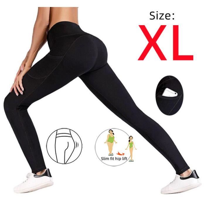 Pantalon Sudation Femme - Sauna Shapewear Taille Haute - Fitness Yoga Noir  Noir - Cdiscount Sport