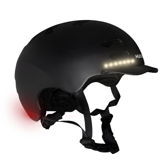 Casque de sécurité - Hudora - LED - Noir -