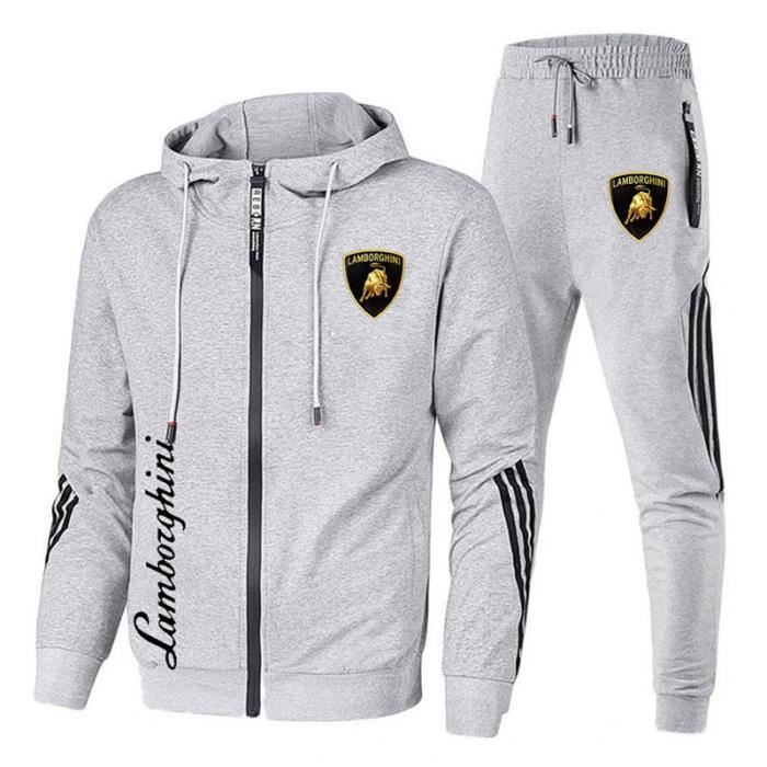 Jogging Lamborghini Surv tement Homme 2 Pi ces Fashion Capuche