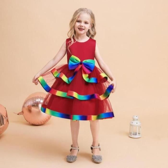 Robe fillette top chic rouge