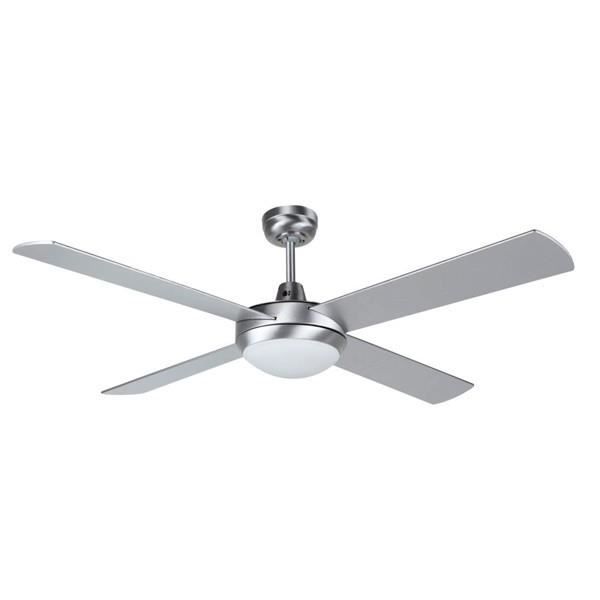 Ventilateur de Plafond avec Lumière - Obergozo - CP 77132 - 60W - Argenté