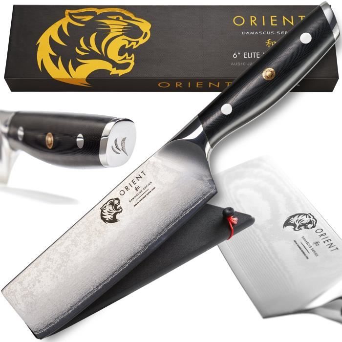 Nakiri Usuba Couteau De Cuisine Professionnel En Acier Inoxydable