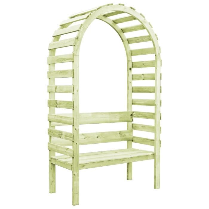 Pergola De Jardin Arches Tente De Jardin Abri De Terrasse Avec Banc 130x60x230 Cm Pin Impregne Fsc Achat Vente Pergola Pergola De Jardin Arches Cdiscount