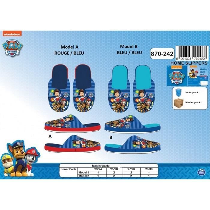 Chausson shop paw patrol