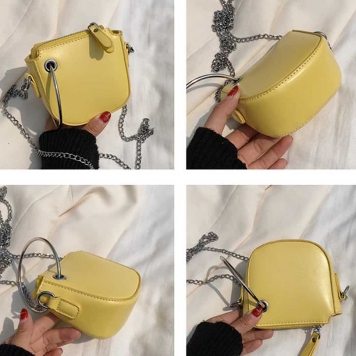 mini sac jaune
