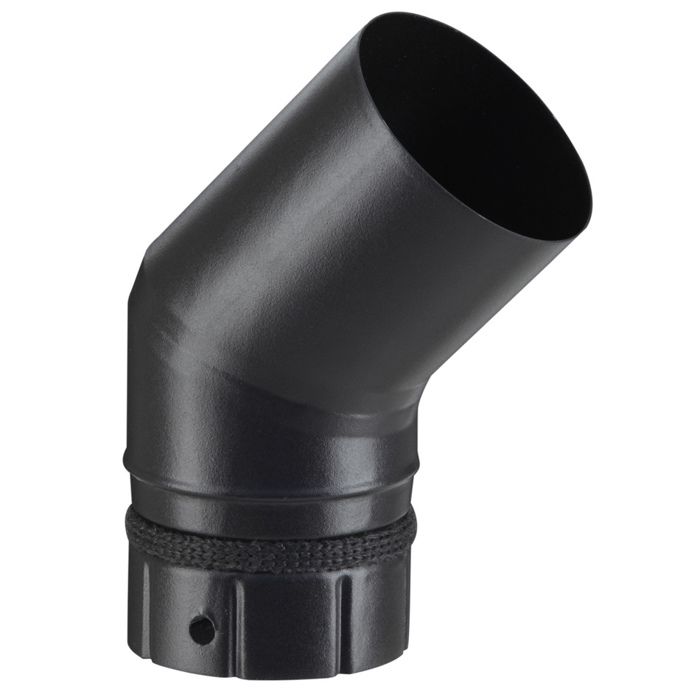 Coude 45° emaille noir dn80mm