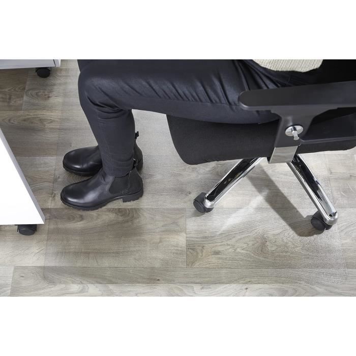 Tapis De Protection Sol Mob | 90x90cm | Blanc Laiteux | Anti-Rayures Pour Chaise Bureau | Parquet, Stratifié