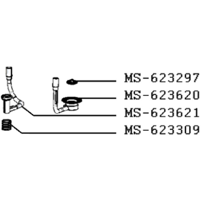 Tuyau de débitmètre (repère MS-623621) Cafetière Machine à Café MS-623621 MS-624416 KRUPS MAGIMIX