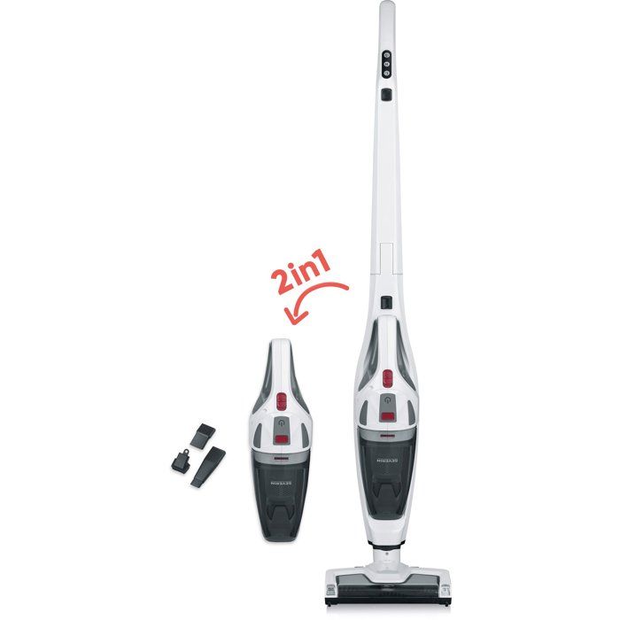 SEVERIN HV7173 - Aspirateur balai sans fil 2-en-1 pliable - 8 000 Pa - 32 min - 600 ml - Blanc