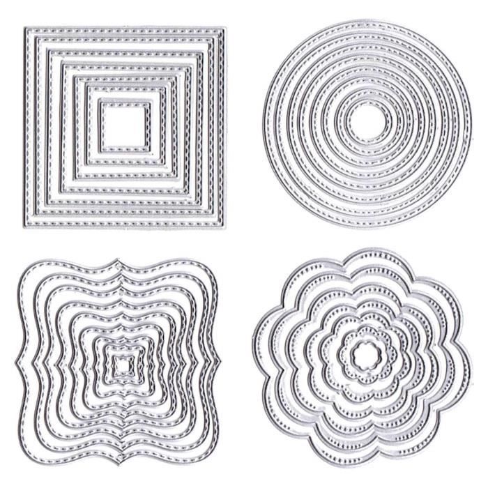 Scrapbooking Dies, 31Pcs Dies De Decoupe Scrapbooking 4 Styles En Acier