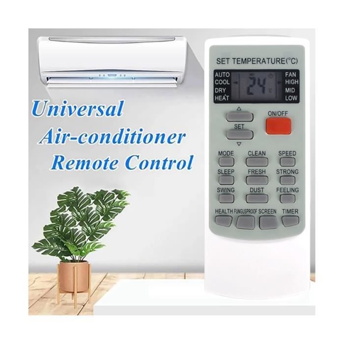 Télécommande Climatiseur AUX YKR-P/002E - Universelle 433MHz - Remplacement Accessoire Climatisation Remplacement