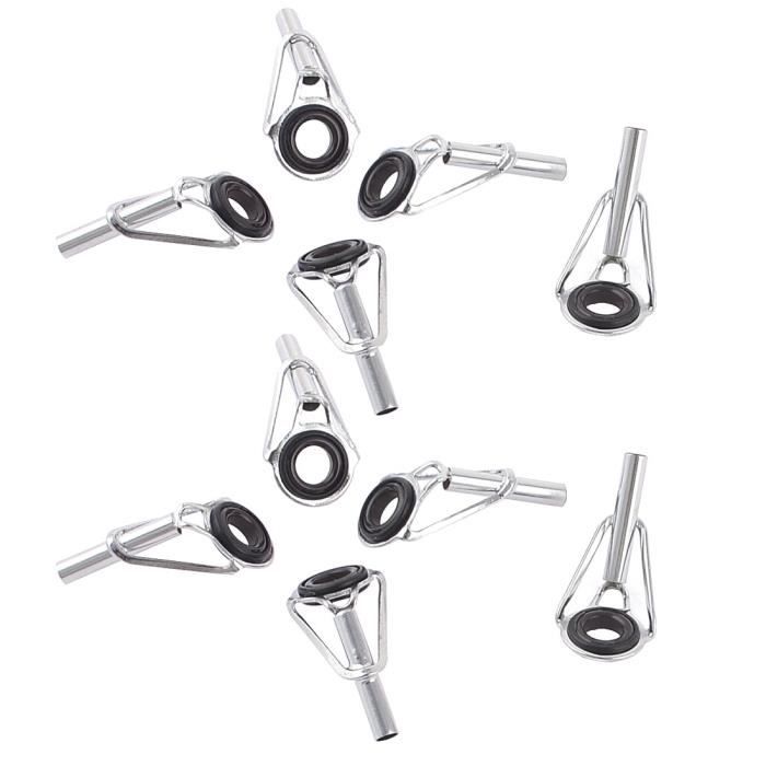Sourcingmap/® 5,2 mm de diam/ètre int/érieur pour Canne /à p/êche Fish Eye Lot de 10 Anneaux pour Tringle