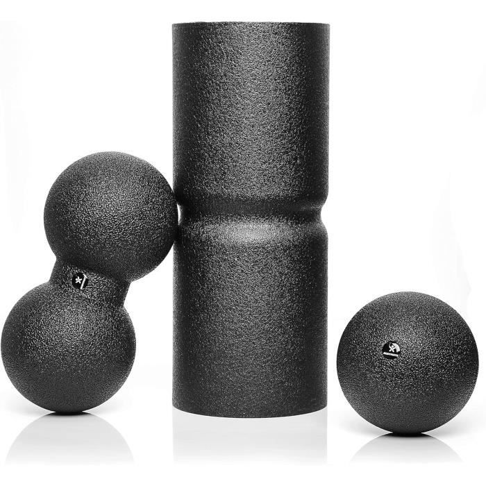 Foam Roller Medio-Duro BODYMate Con Rientranza Per Schiena - 35x14cm Con E-Book Esercizi