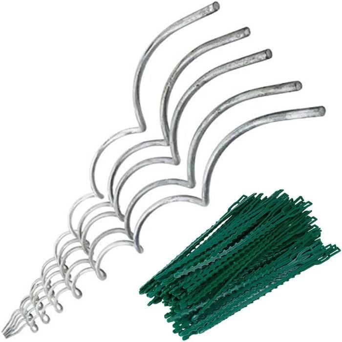 Tuteur Acier Galvanisé Lot 5 Tuteurs Spirales WERKA PRO 1,8m - Acier Galvanisé Pour Tomates Et Plantes Grimpantes Accessoire Potager Durable Tuteur Acier Galvanisé Lot 5 Tuteurs Spirales WERKA PRO 1,8m - Acier Galvanisé Pour Tomates Et Plantes Grimpantes Accessoire Potager Durable