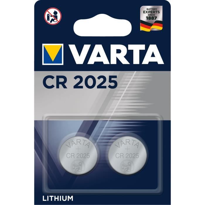 Varta 06025 Batterie à usage unique CR2025 Lithium