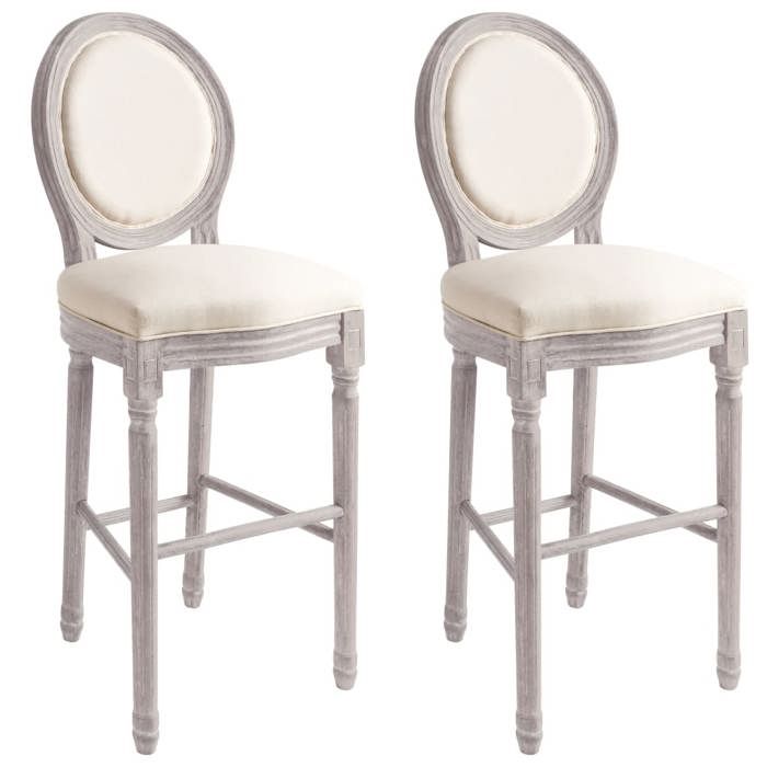 vidaXL Lot de 2 Tabourets de Bar Chaise de Pub Siège de Bistrot Meuble de Salle à Manger Cuisine Salon Maison Intérieur 245351