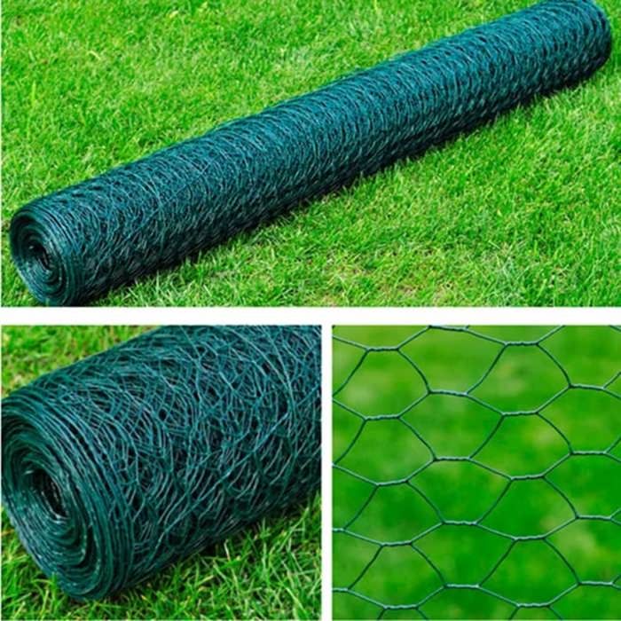 vidaXL Clôture en treillis Acier galvanisé Hexagonal 1x25