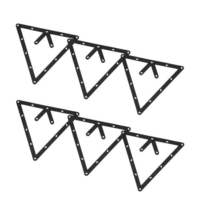 6 Pièces - Poche De Rangement Filet Pour Table De Billard On