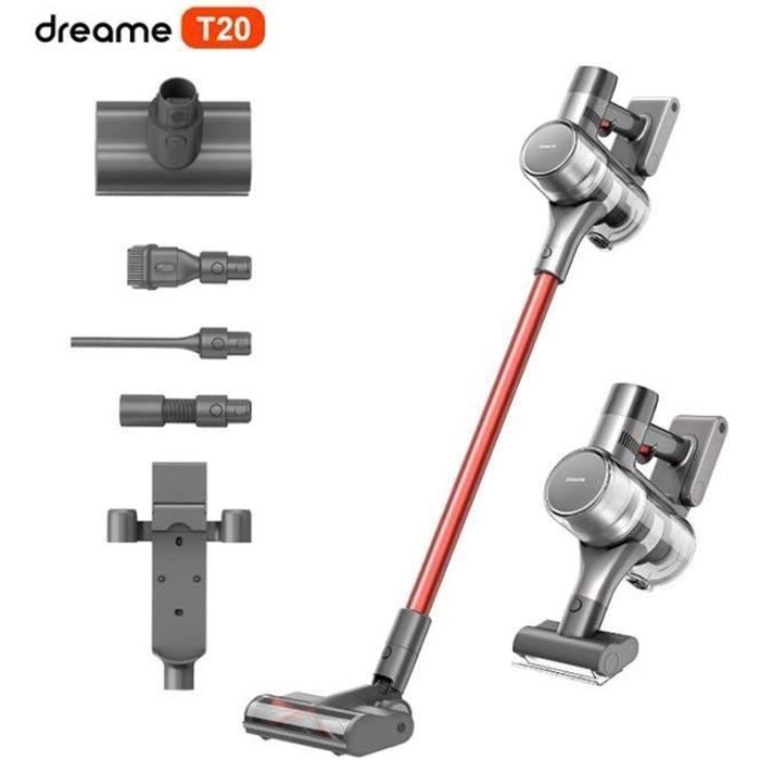 dreame t20 aspirateur sans fil 25000 pa aspiration puissante 125000 tr min avec ecran lcd couleur et batterie amovible cdiscount electromenager