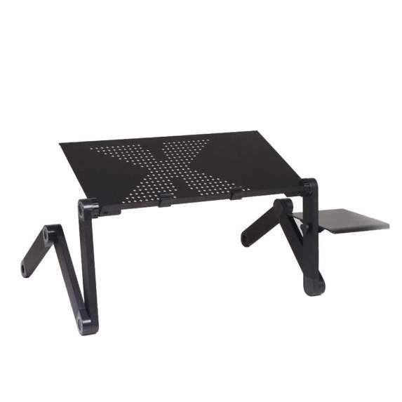 Support De Bureau Réglable 2 En 1 Viozon – Pour Ordinateur Portable 12-17" Et Moniteur 17-32" – Bras à Ressort à Gaz, VESA