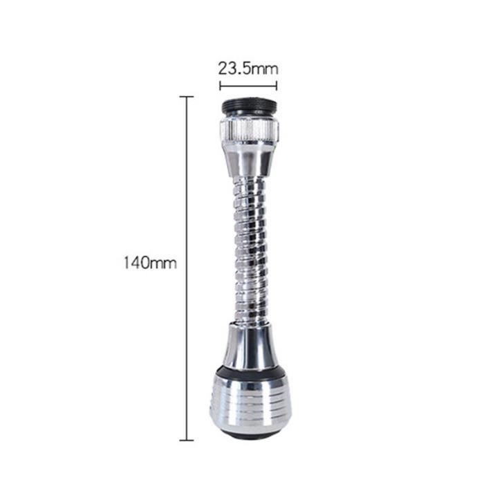 Prolongateur De Robinet Rotatif Anti-éclaboussures - Buse Universelle Pour évier Salle De Bain