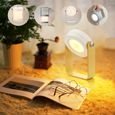 Lampe de Chevet Sans fil, Veilleuse LED Lanterne, 3 Mode de Lumière Réglable, Télescopique Pliante Portable (Blanc) - KENUOS-1