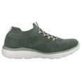 Slipper Rieker pour femmes - Modèle vert en textile - Chaussure sportive facile à enfiler avec semelle MemoSoft-1