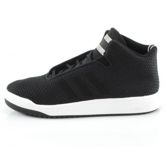 Baskets ADIDAS ORIGINALS Veritas mid weave Homme Noir Textile Lacets Plat Noir Cdiscount Chaussures