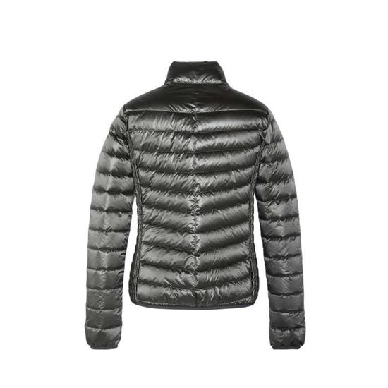 Doudoune femme Schott modele poids plume couleur argente fermeture zippee Argente Cdiscount Pret a Porter