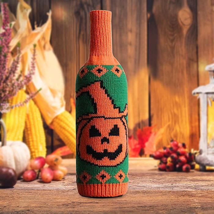 Bouchons De Bouteille Décoratifs Halloween - Lot De 4 - Motifs Chat, Citrouille, Crâne - Alliage Résistant - Pour Vin Et Spiritueux - 1