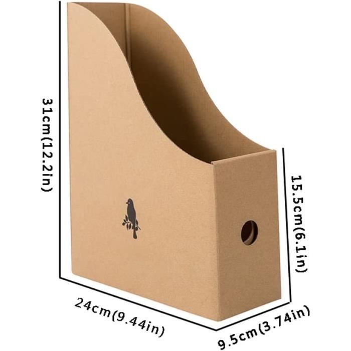 Organisateur De Bureau En Acrylique Transparent - Porte-documents Vertical Pour Lettres, Factures, Livres