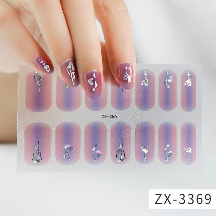 Роза ZX-3367 -Autocollants à paillettes tendance, 1 feuille