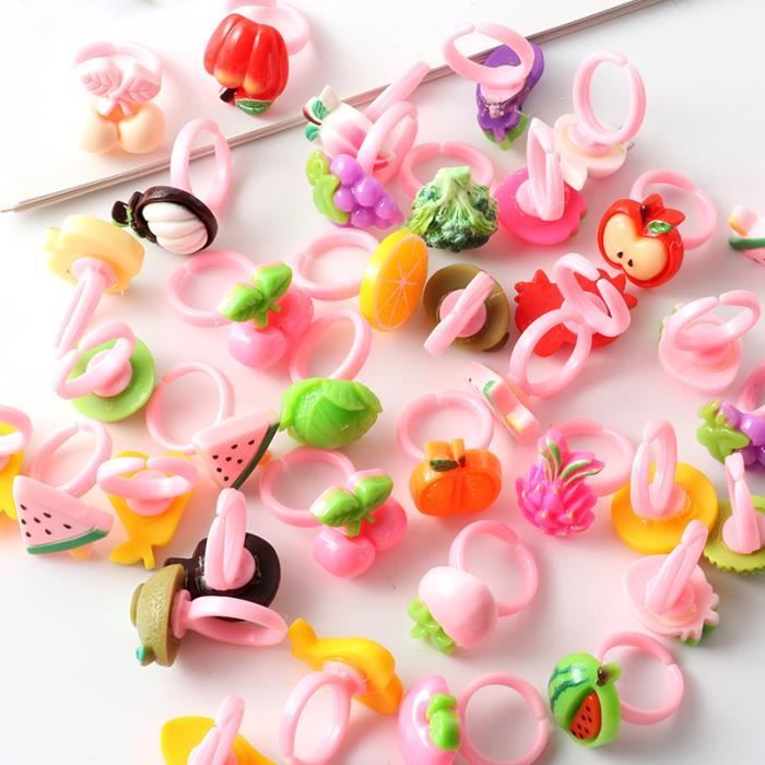 Lot De 100 Bagues En Résine Fleur Pour Enfants – Anniversaire, Fête Et Everyday Fun