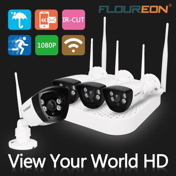 Floureon 4ch shop wireless cctv