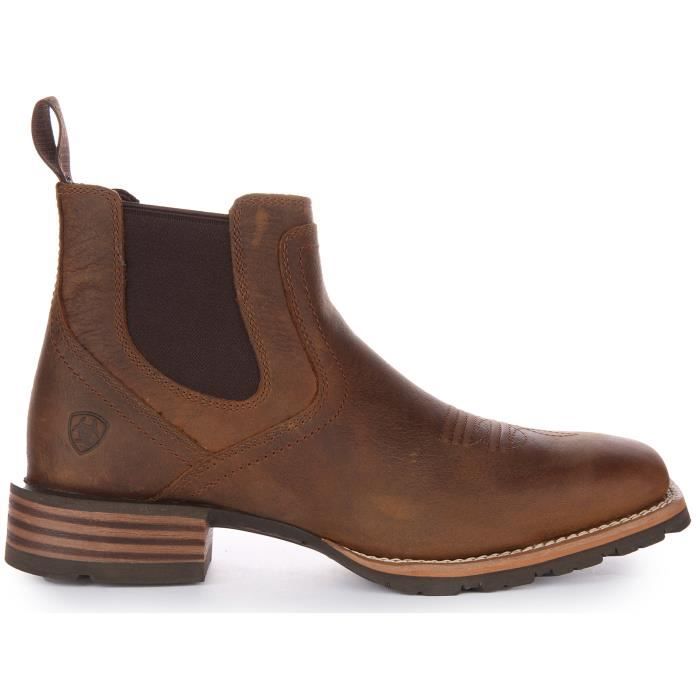 Bottes De Cowboy Ariat Heritage Roughstock - Homme 9.5 B - Marron - Très Bon état