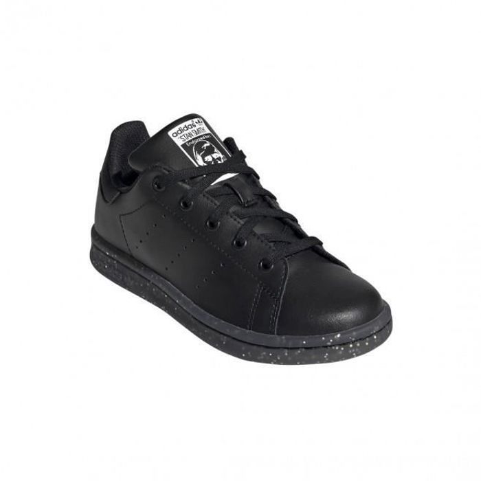 Basket adidas Originals STAN SMITH Cadet ADIDAS ORIGINALS Cuir Garcon Noir Lacets Plat Noir Cdiscount Chaussures