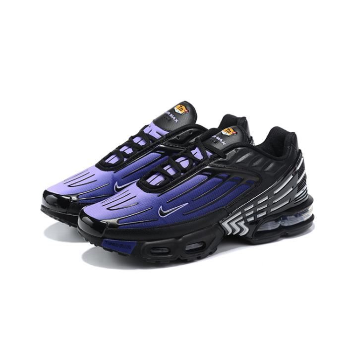 Baskets TN 3 Plus Homme Chaussures Entra nement de Sport Noir