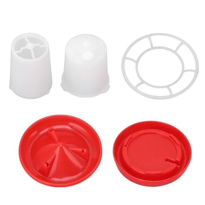 Kit D'Abreuvoir Pour Poussins, Matériau De Haute Qualité, Conception à Manchon Rotatif, Alimentation Automatique, Arrosage Pour Volailles, Abreuvoir Combo Pour Pigeons Et Poussins