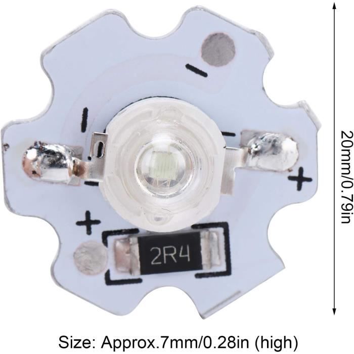 25pcs Chip LED Alta Potenza 3W 5V - Perline LED 200LM Per Fai Da Te Illuminazione (Luce Gialla) - Foto 9